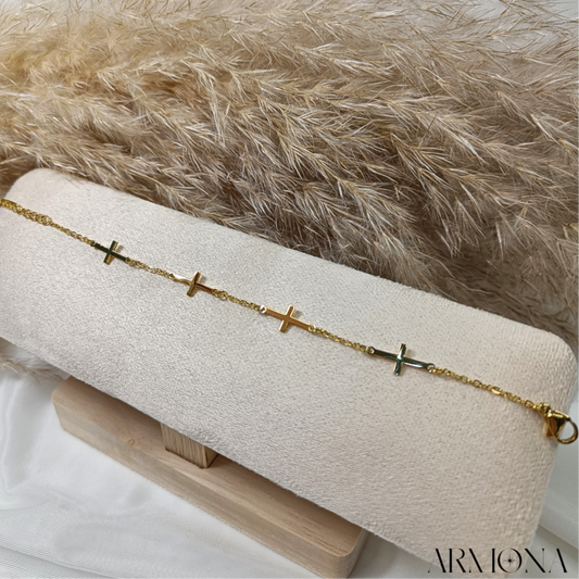 Crossline Bracelet - Armona jewelry